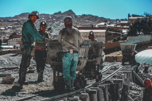 group of coal miners