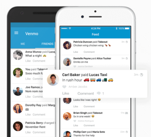 Venmo app screenshots