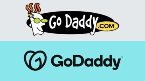 GoDaddy old and new logo