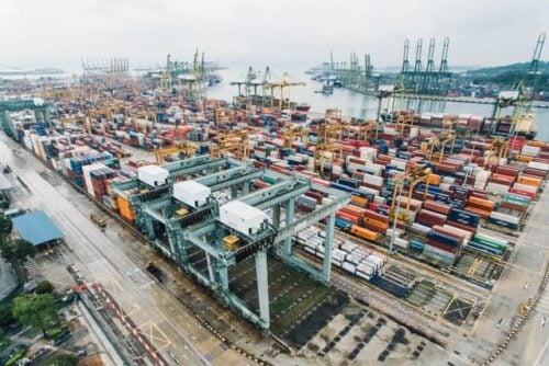 cargo port in Singapore