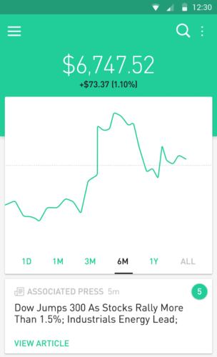 Robinhood screenshot