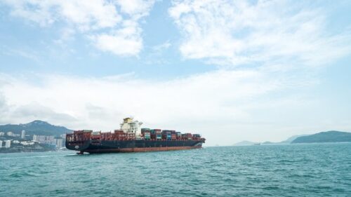 cargo boat sailing