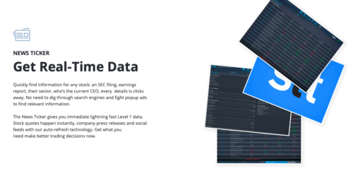 StocksToTrade Review: News Ticker