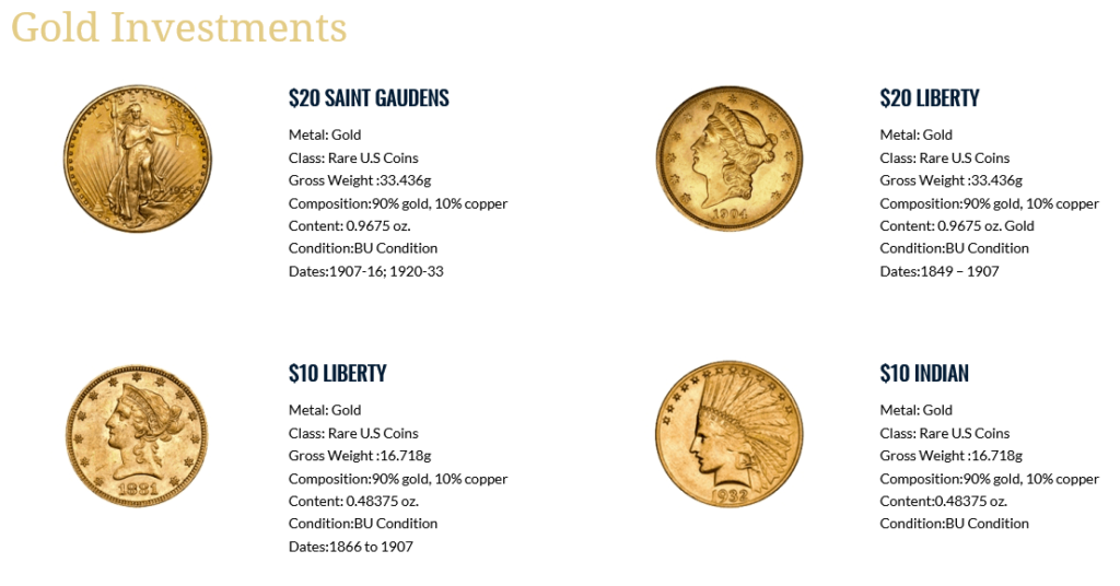 monetary gold coins