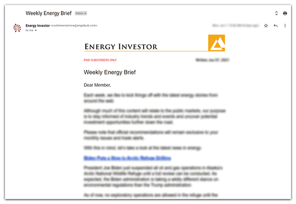 Energy Investor Review