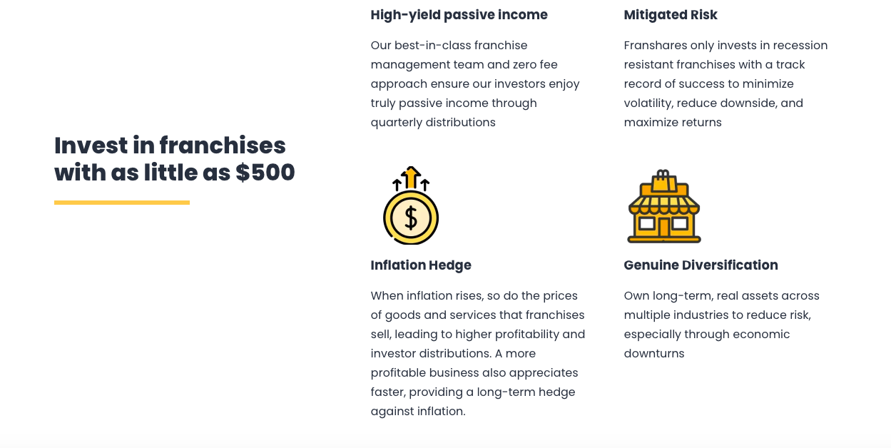 How does franshares funding work?