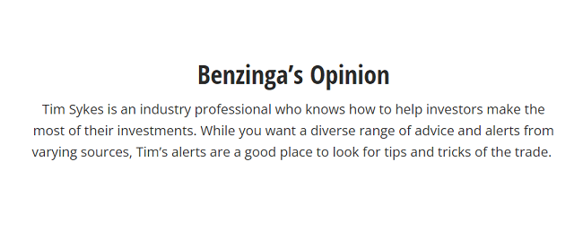 Benzinga pro tim sykes review and rating