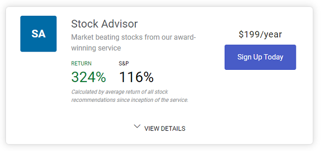 Stock Advisor performance