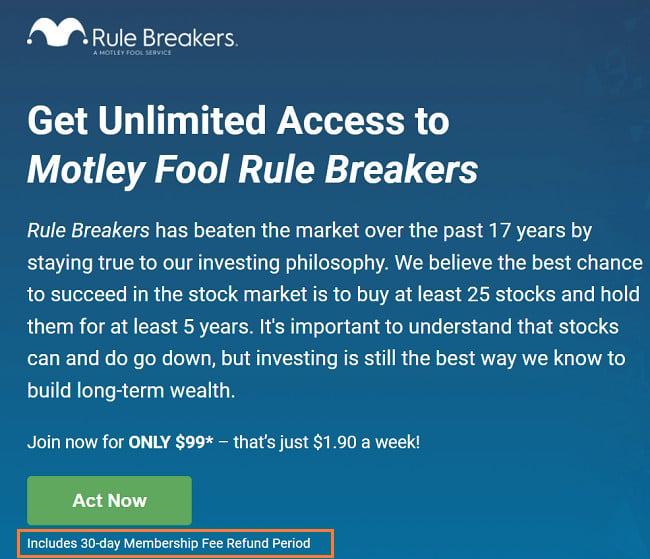 cancelling motley fool