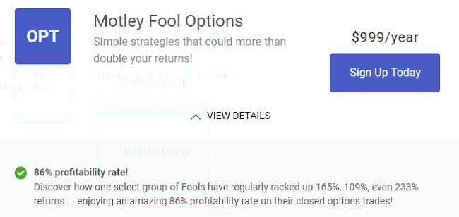 motley fool options performance
