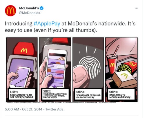 does McDonalds take Apple Pay