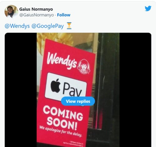 does Wendys take Apple Pay