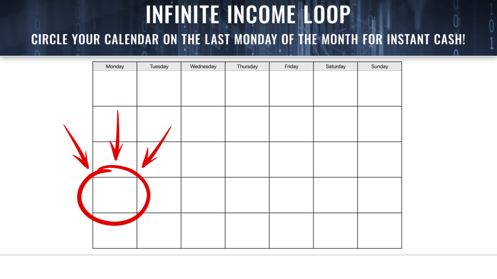 infinite income loop calendar