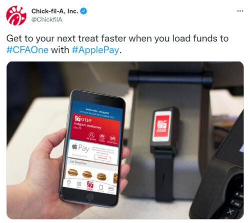 does chick-fil-a take Apple Pay