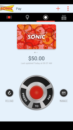 does sonic take Apple Pay