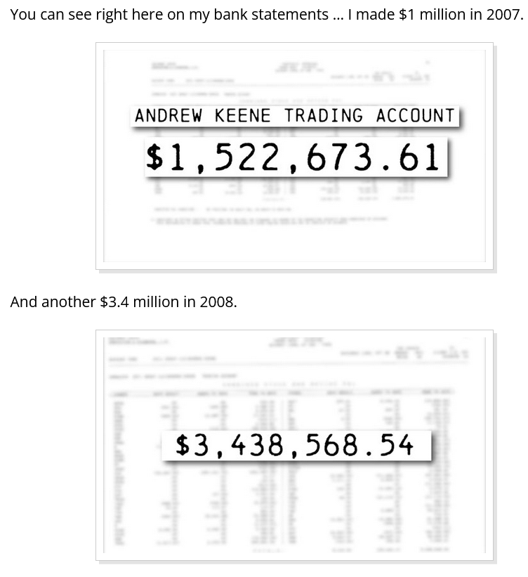 andrew keene track record