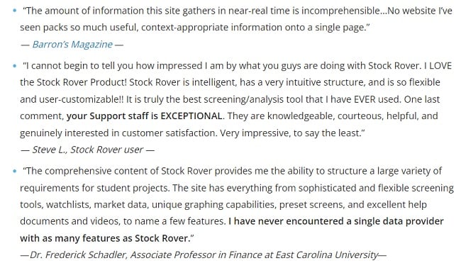 Stock Rover Reviews