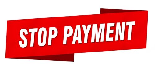 Stopping Payment Credit Cards