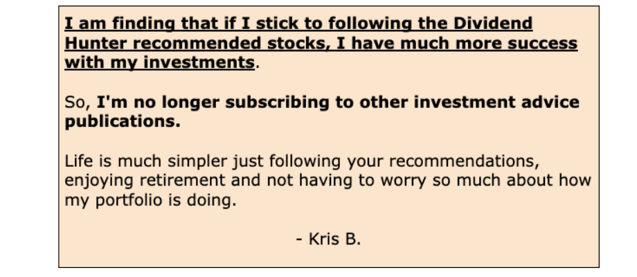 The Dividend Hunter Reviews by members