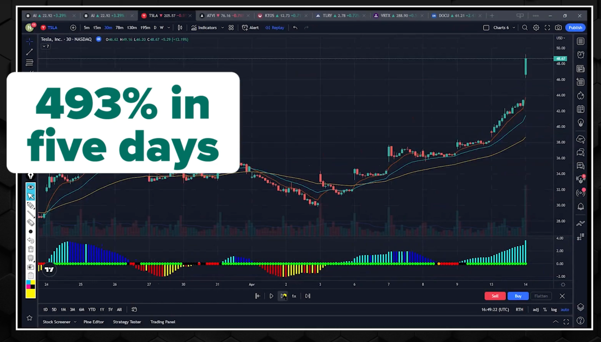 Nathan Bear Track Record : 493% returns in 5 days