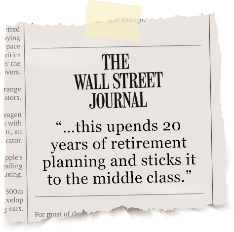 Retirement Doomsday Warning by The Wall Street Journal