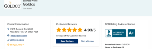 Goldco Reviews