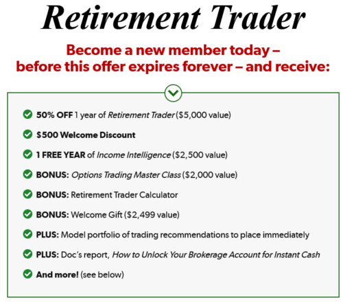 Retirement Trader Pricing