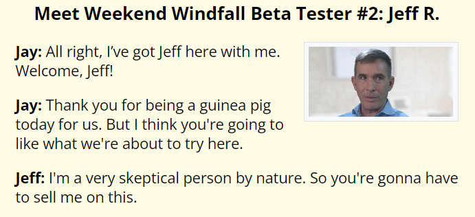 Weekend Windfall Reviews by Users