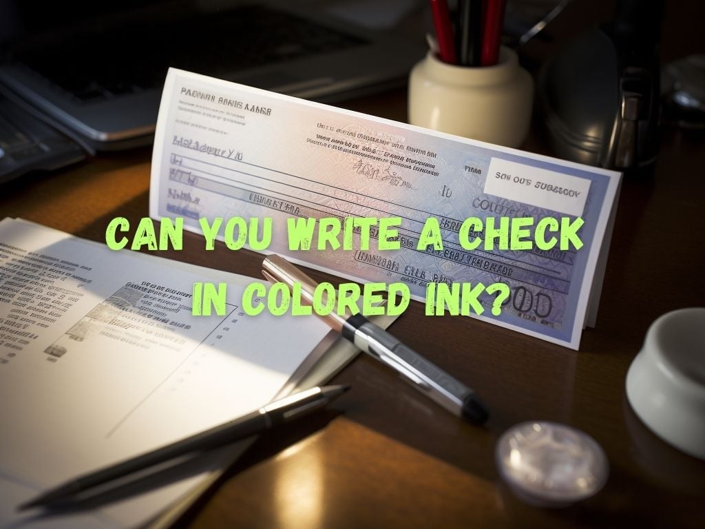 Write a Check in Colored Ink