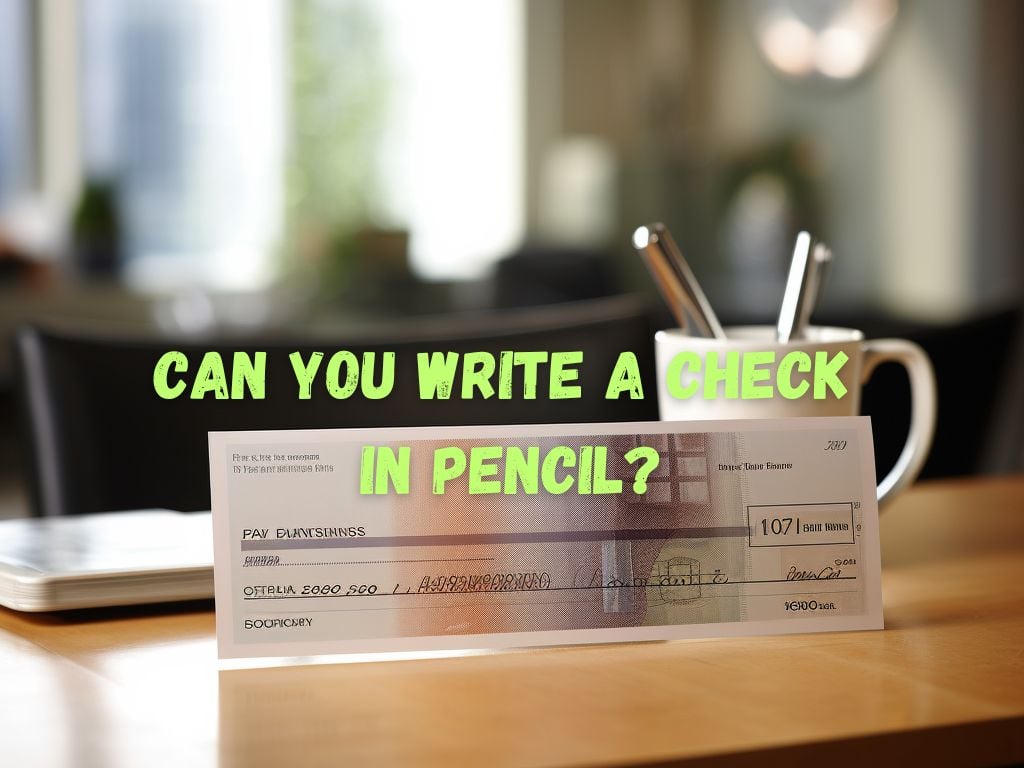 Write a Check in Pencil