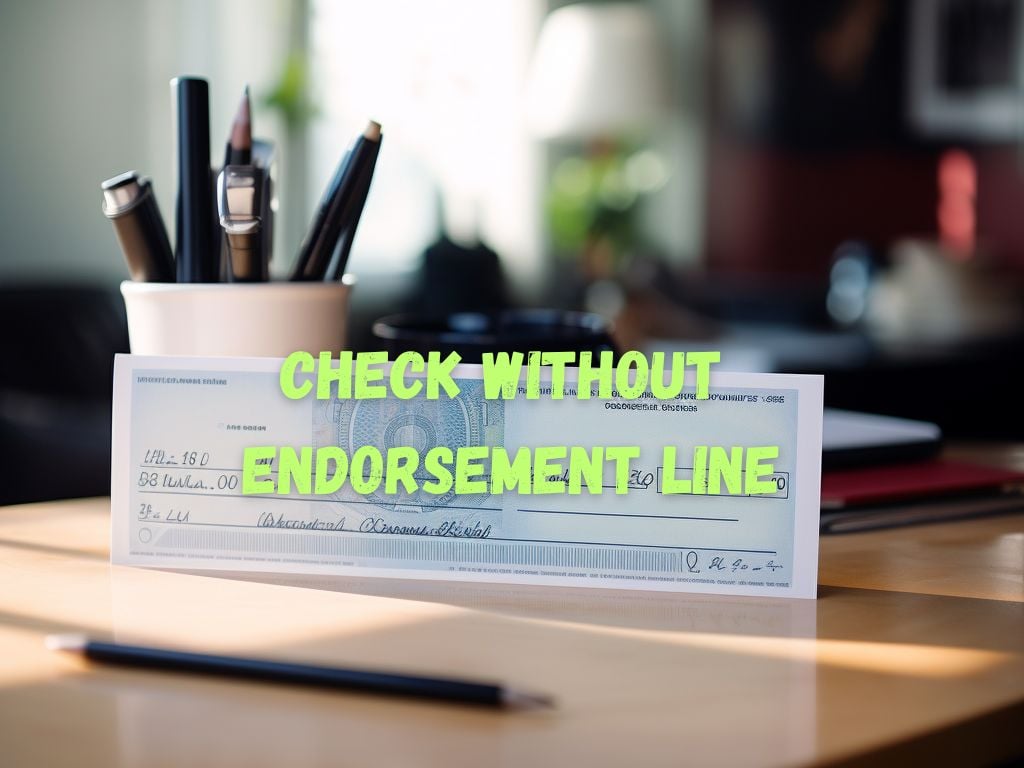 Check Without Endorsement Line