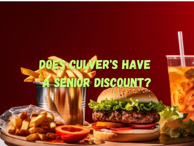 Does Culver's Have a Senior Discount? A Comprehensive Guide