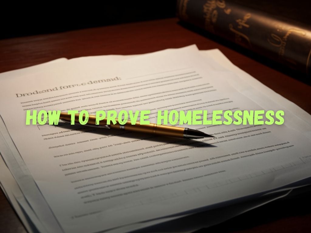 Prove Homelessness