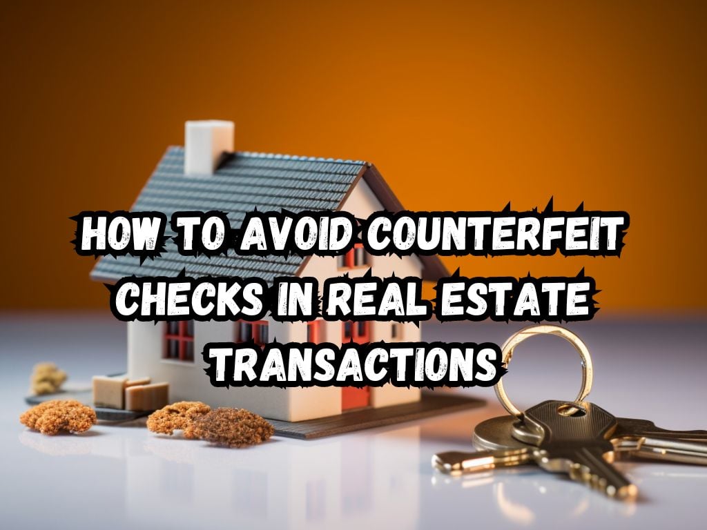Avoid Counterfeit Checks in Real Estate