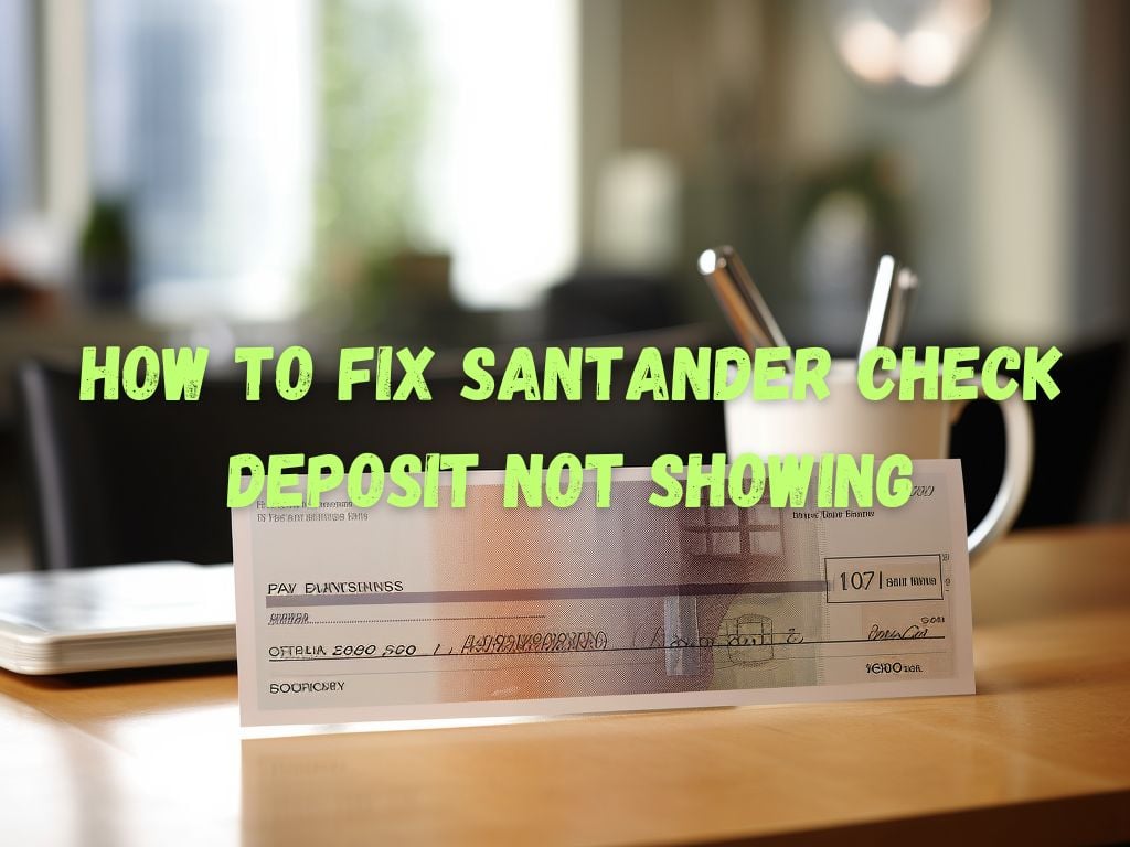 Santander Check Deposit Not Showing