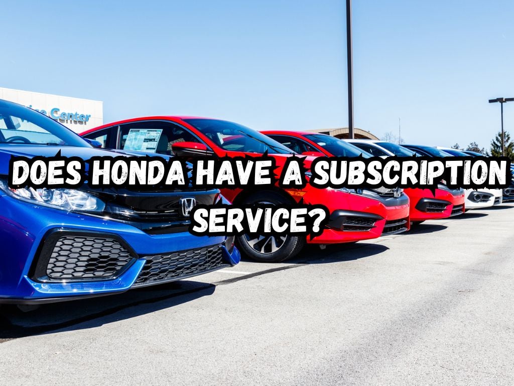 Does Honda Have a Subscription Service