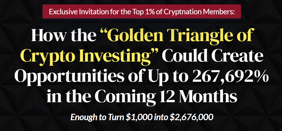 golden triangle of crypto investing