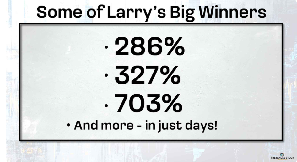 Returns on Larry Benedict's recommendations