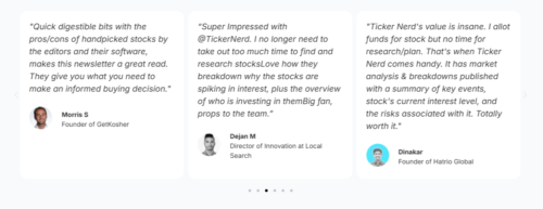 Ticker Nerd Customer Reviews