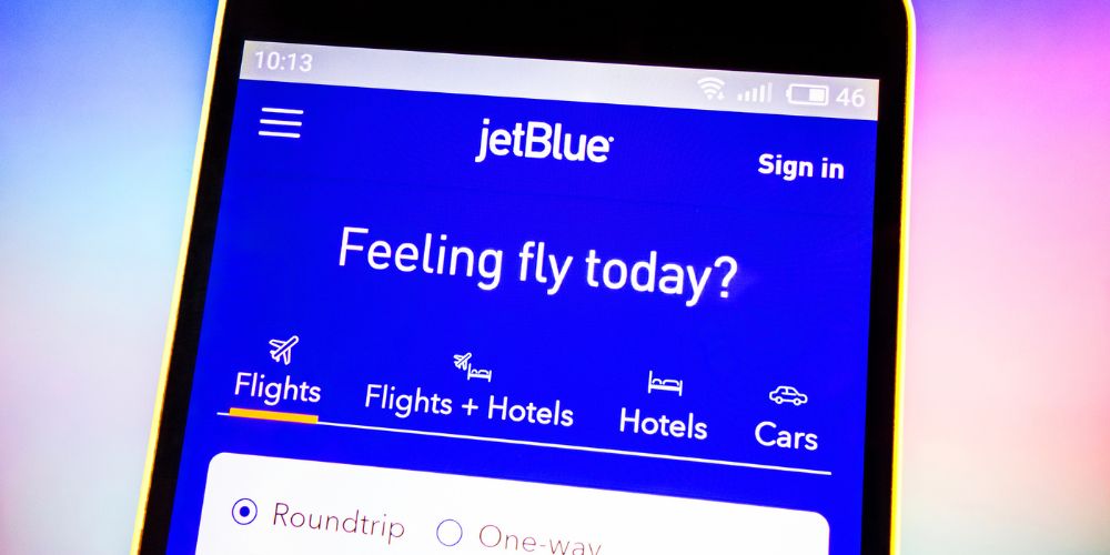 JetBlue website
