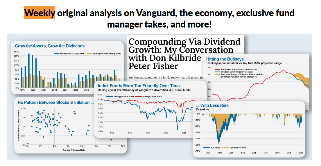 Weekly original analysis on Vanguard, the economy, exclusive fund manager takes, and more