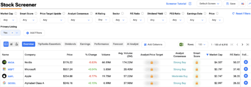 Stock Screener