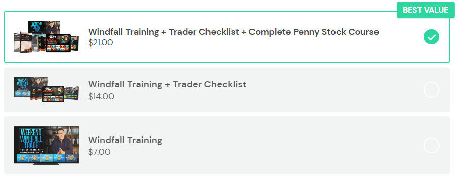 Weekend windfall trade deal price