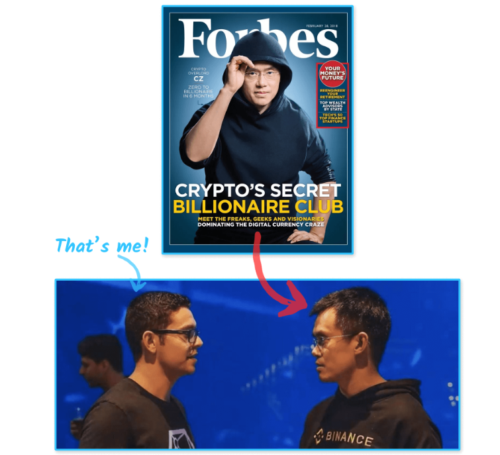 Bryce Paul with Changpeng Zhao (CZ): Founder / CEO of Binance