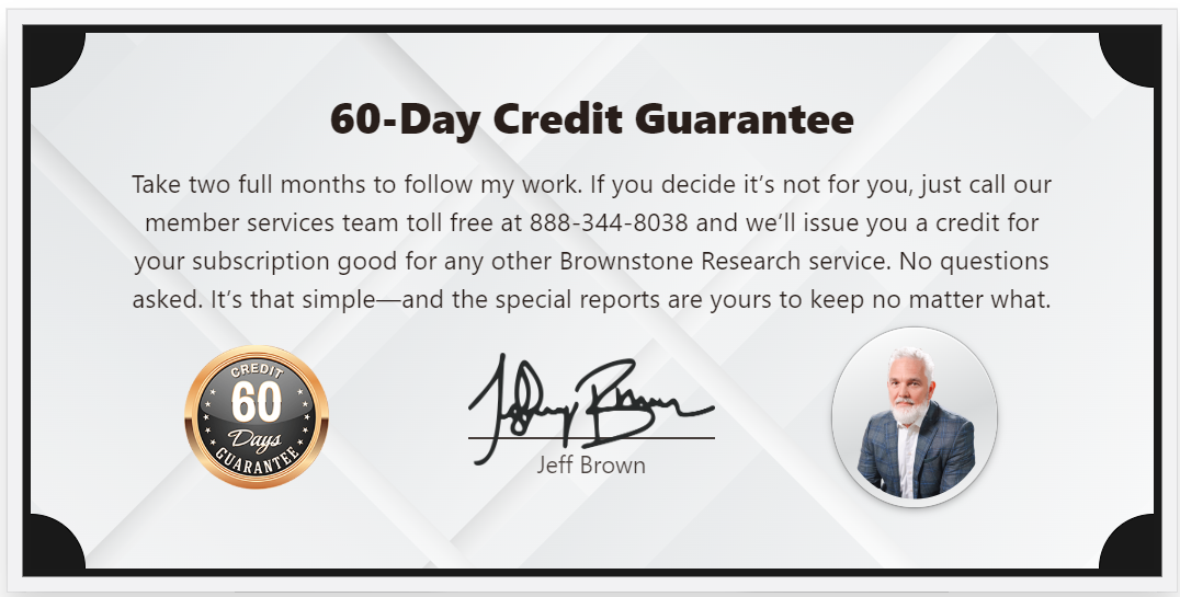 60-day credit guarantee on the near future report