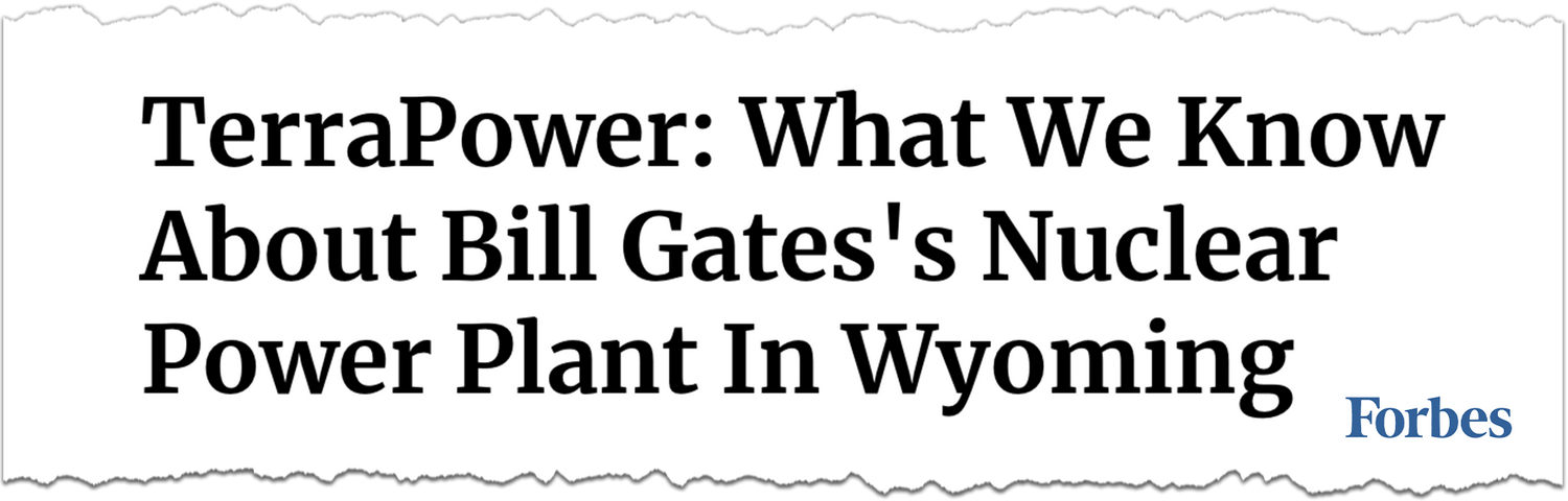 Wyoming coal plant into a nuclear facility that will power 400,000 homes and create over 1,600 jobs