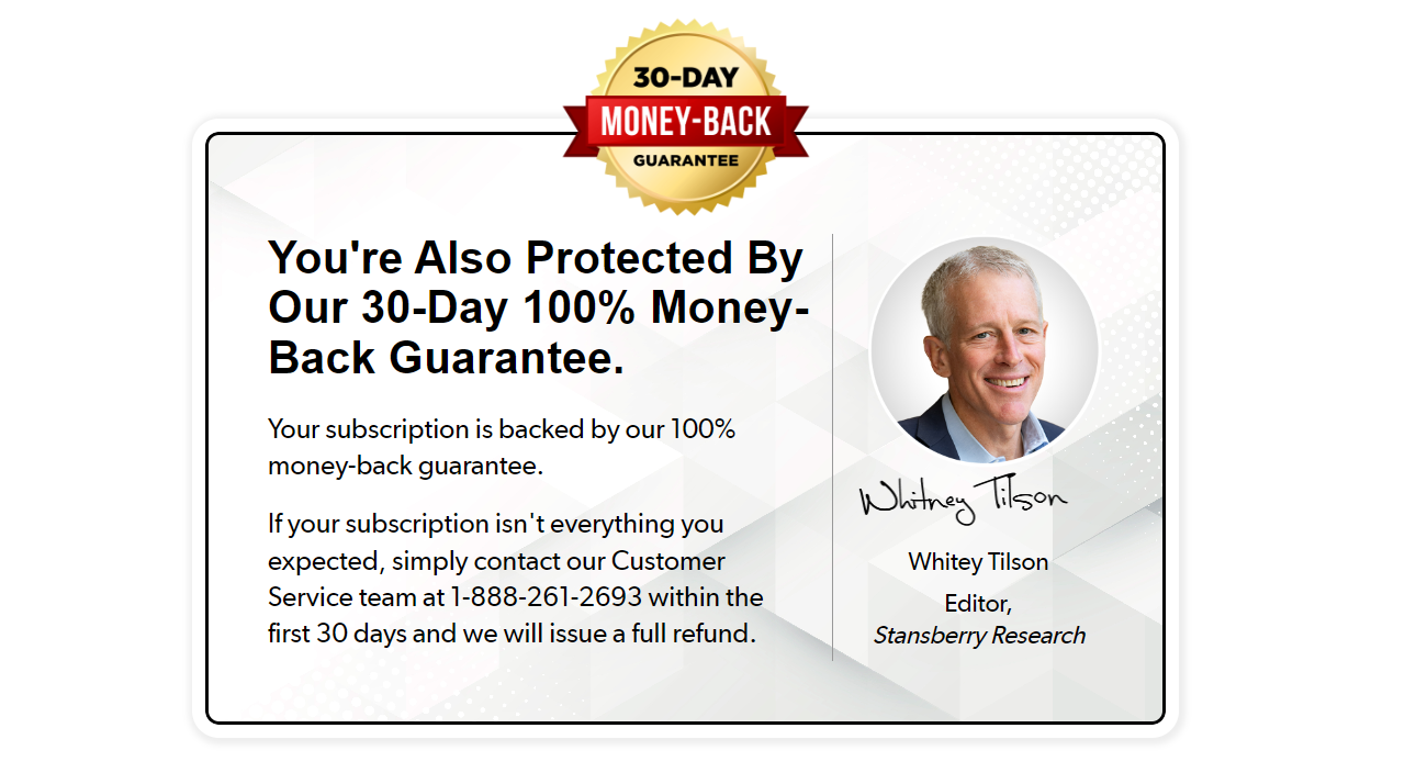 Whitney Tilson's 100% Money-Back Guarantee