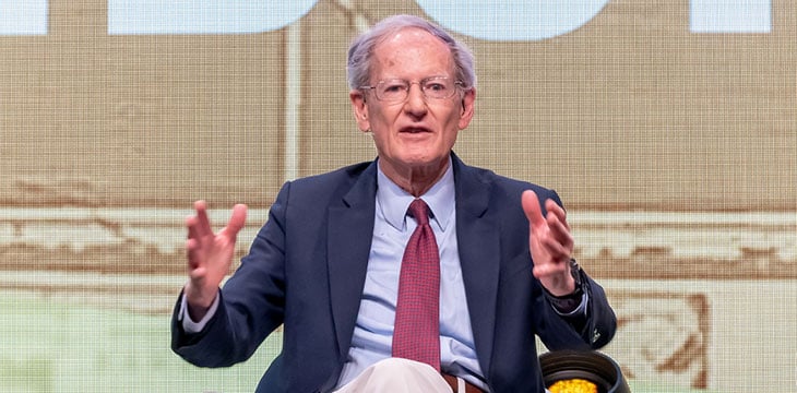George Gilder speaks at a public appearance