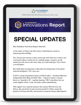 Special updates and alerts with Stansberry innovation report