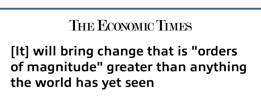 Economic Times on AGI